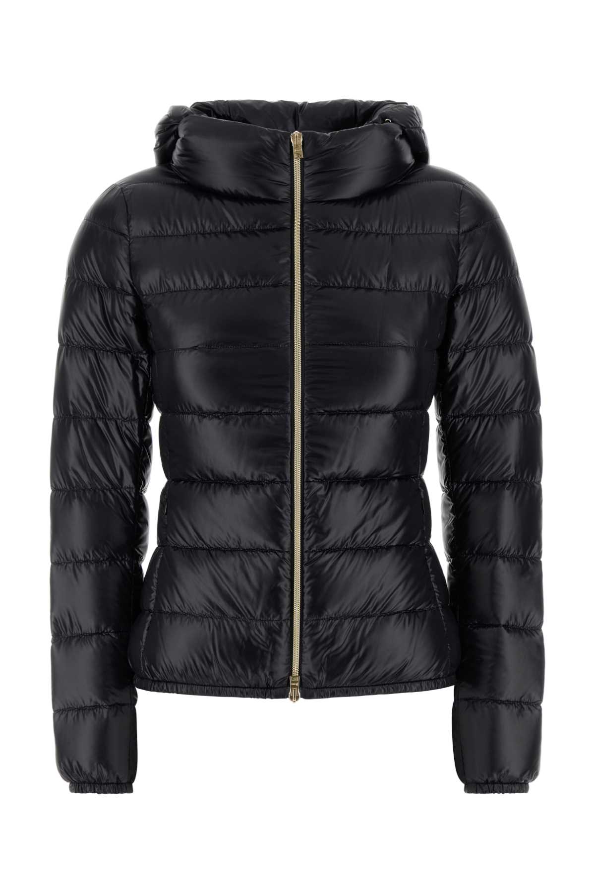 Zip-up hooded down jacket - Neutrals