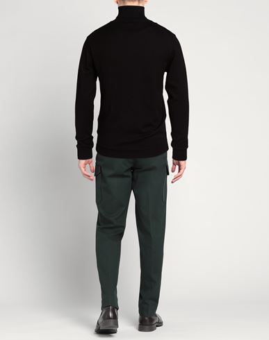 Man Turtleneck Black Size L Viscose, Nylon