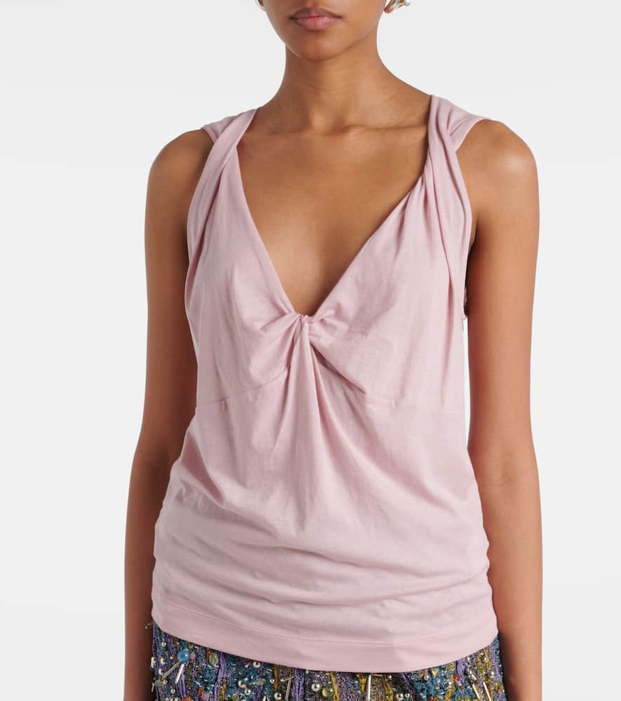 Gathered cotton top