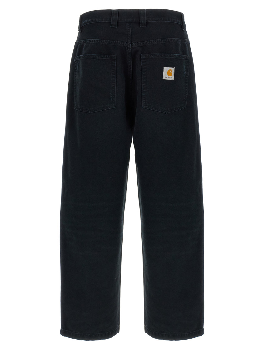 Brandon Pant Organic Cotton Dearborn Canvas Trousers Black