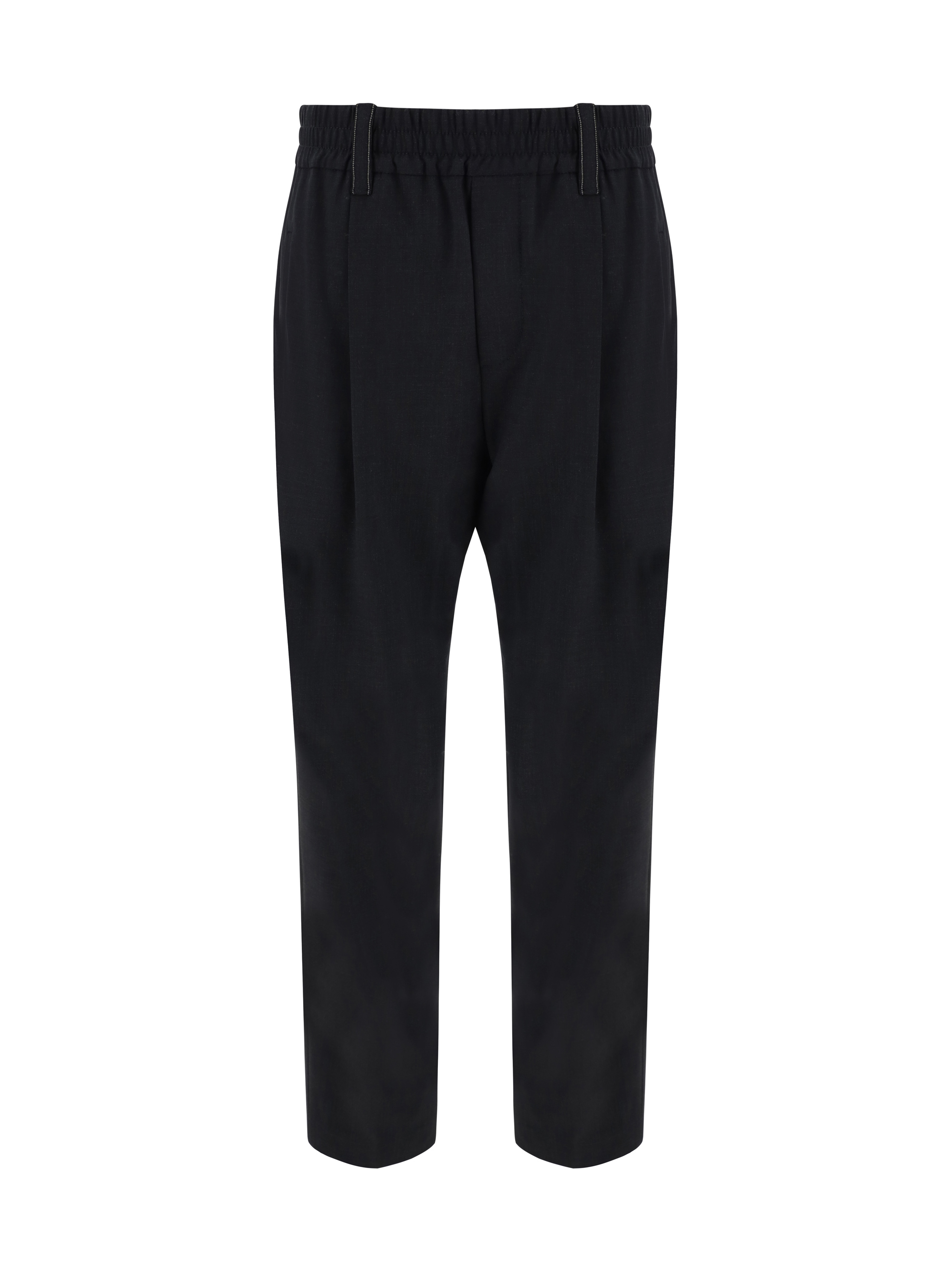 Tailored cropped trousers - Black