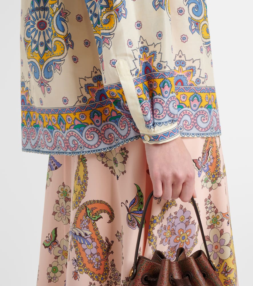 Paisley cotton and silk shirt