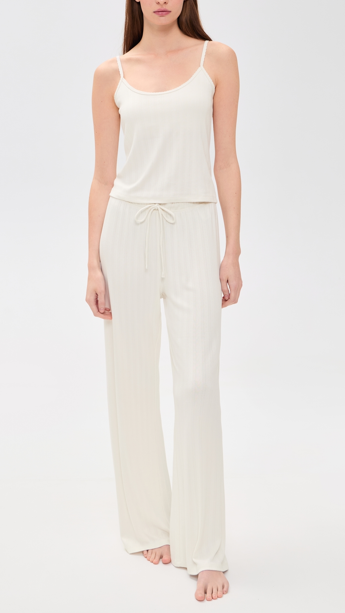 Lynn Pointelle Camisole Top Vanilla Ice