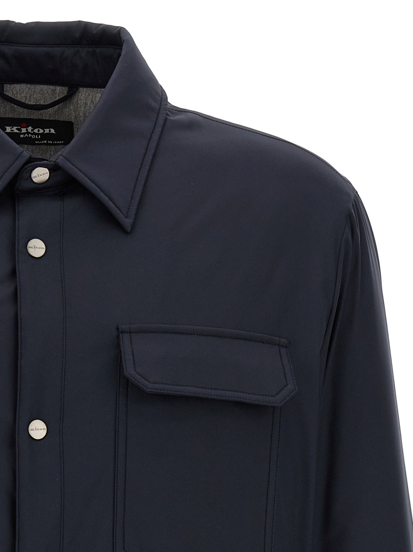 Padded Overshirt Casual Jackets And Parka Blue