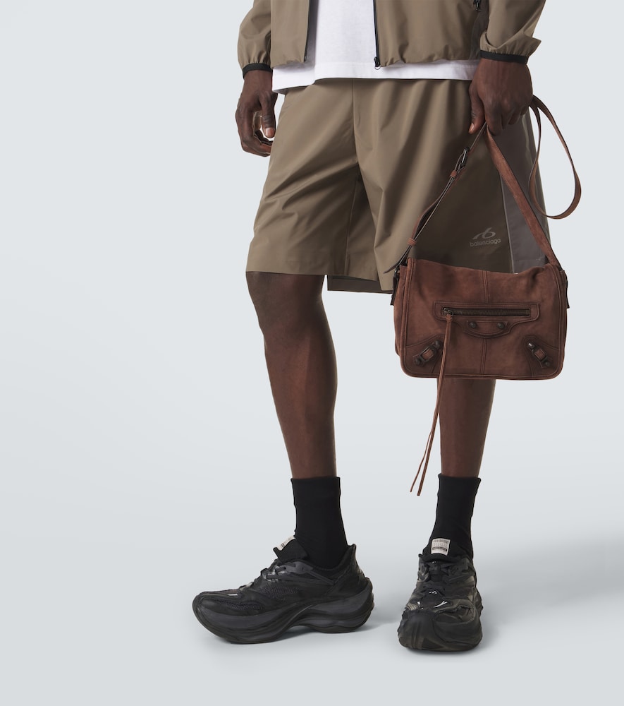 Le City Small suede messenger bag