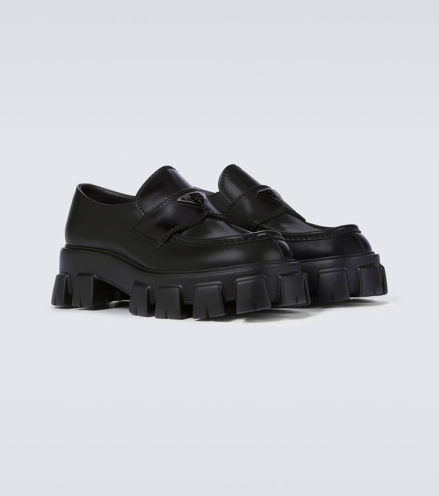 Prada Monolith leather loafers