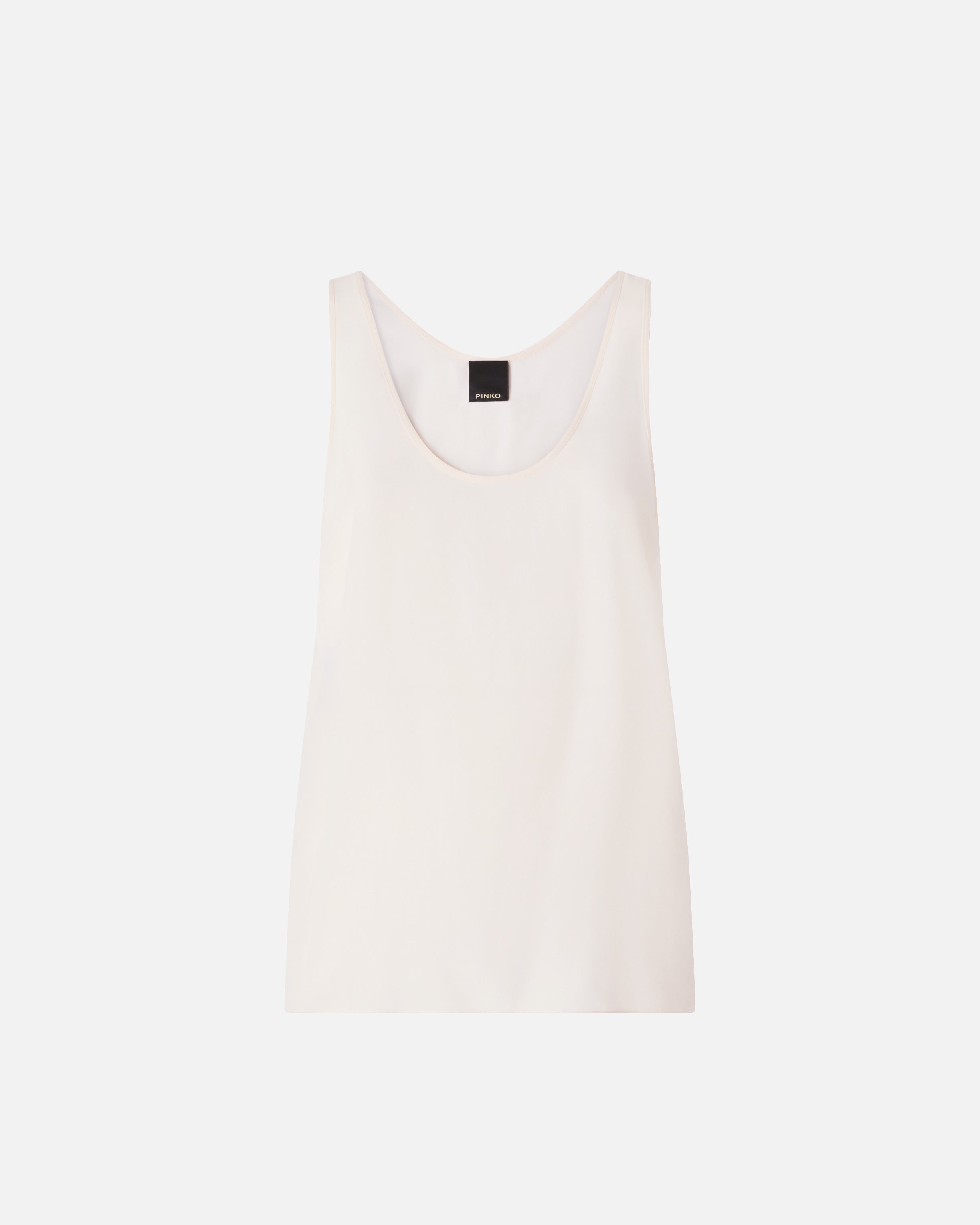 Vest top in sand wash silk - 38