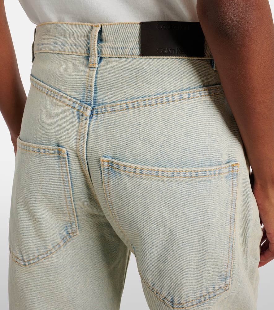 Mid-rise wide-leg jeans