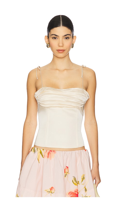 LIONESS Humphrey Cami in Ivory. -  XXS also in L, M