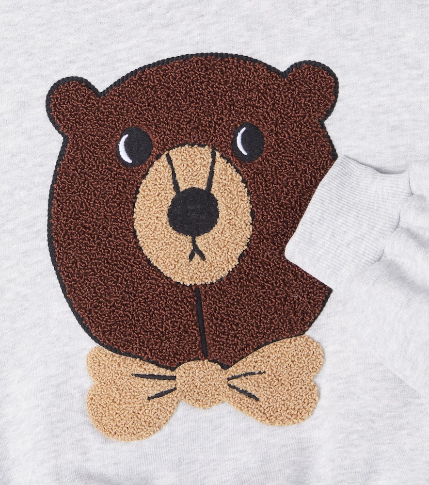 Bear cotton jersey sweatshirt