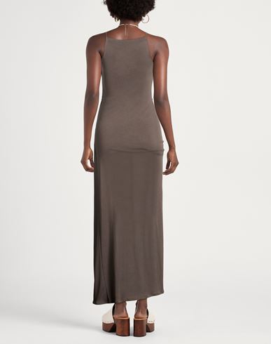 Woman Maxi dress Taupe Size L Tencel