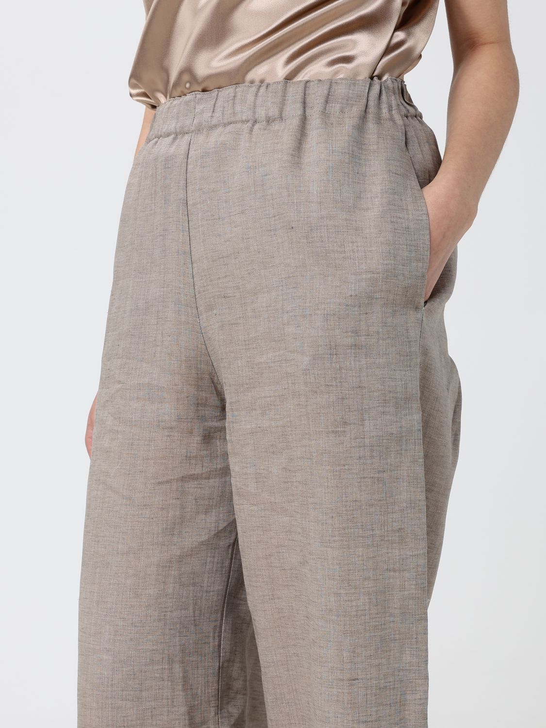Pants Woman color Dove Grey