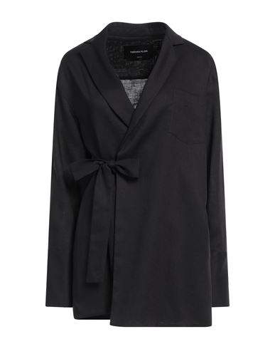 Fabiana Filippi Woman Jacket Black Size 12 Linen