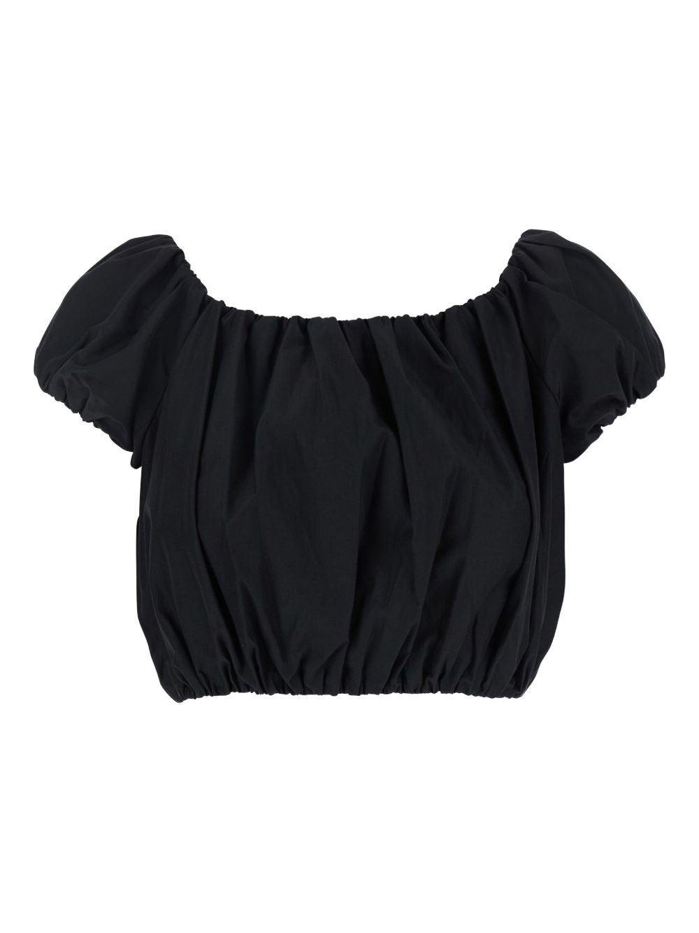 THE ANDAMANE cropped blouse - Black