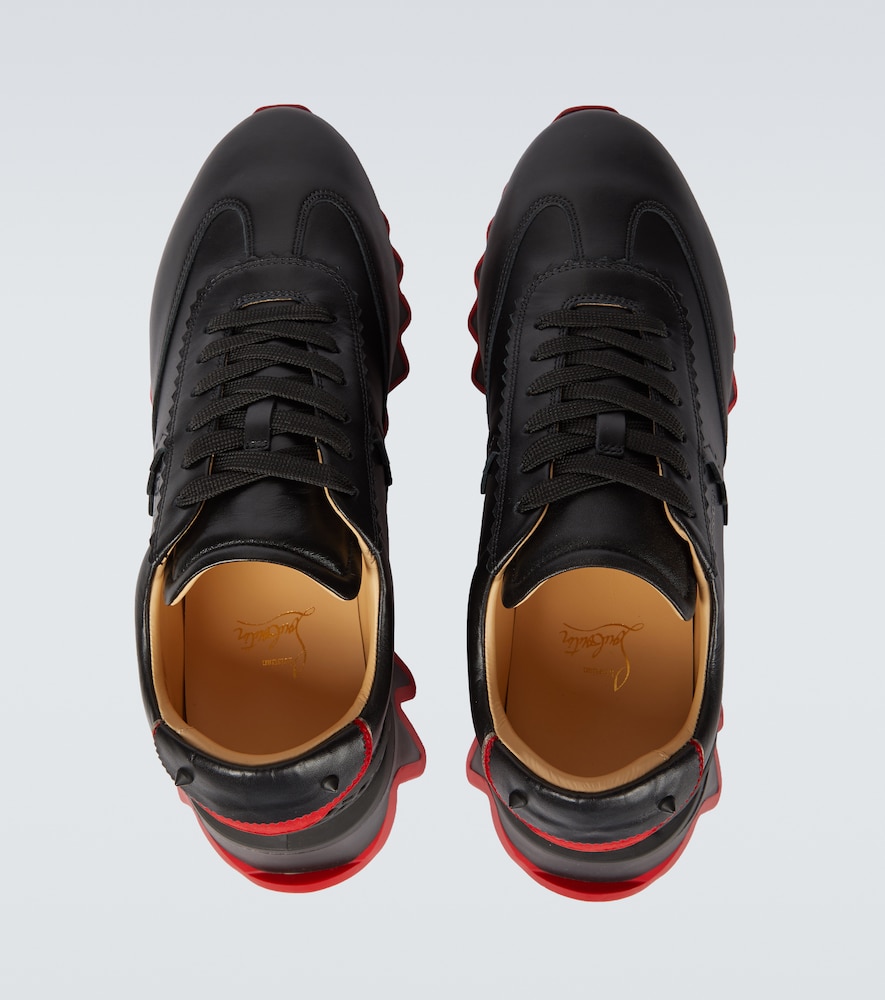 Loubishark leather sneakers
