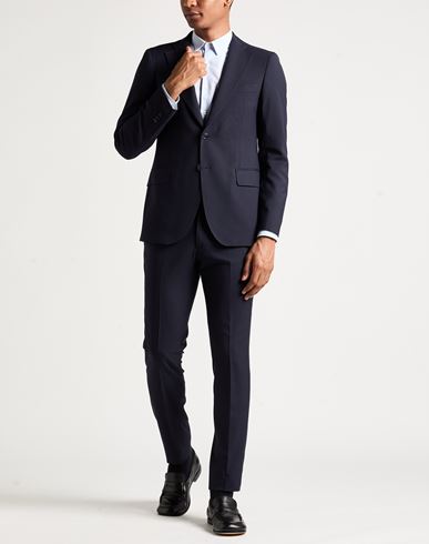 Man Suit Midnight blue Size 38 Polyester, Viscose, Elastane