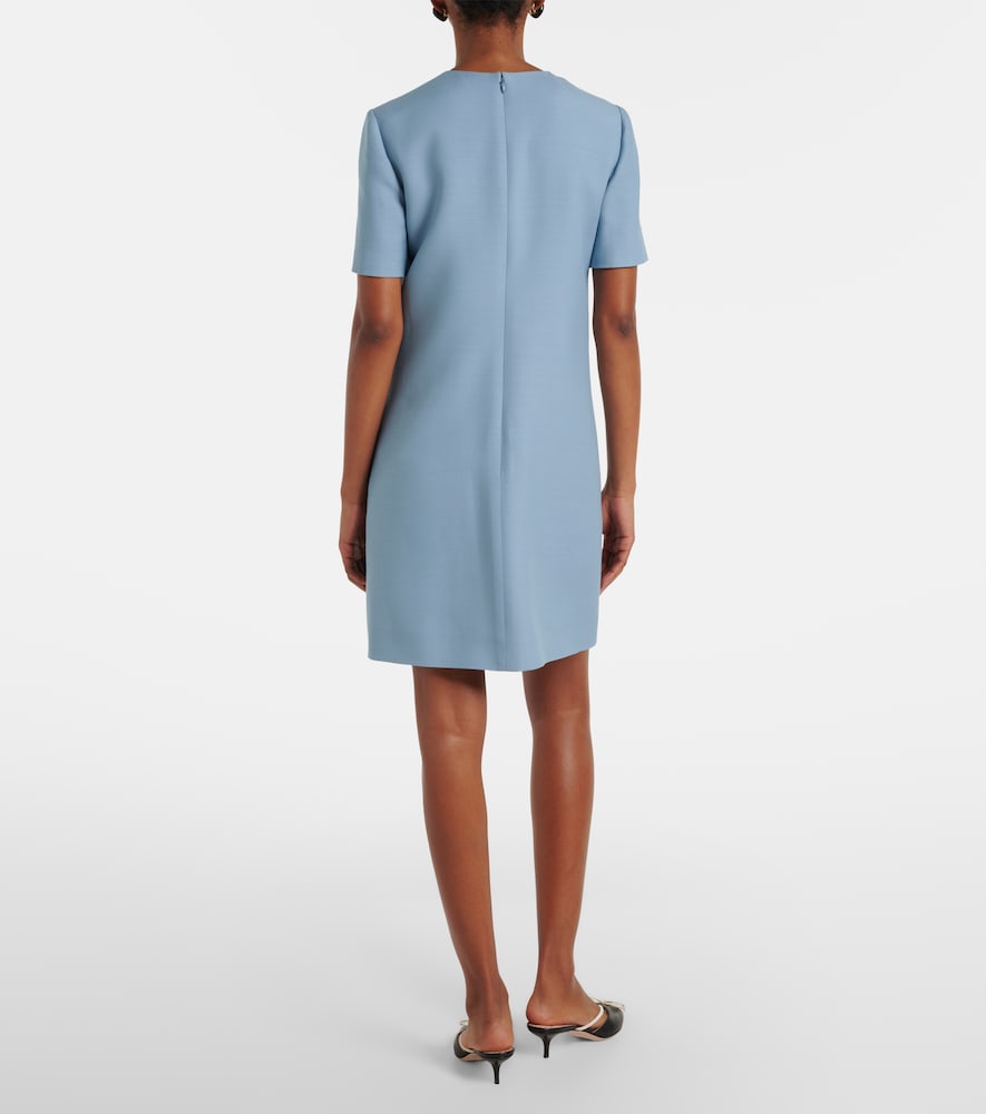 Crepe Couture bow-detail minidress