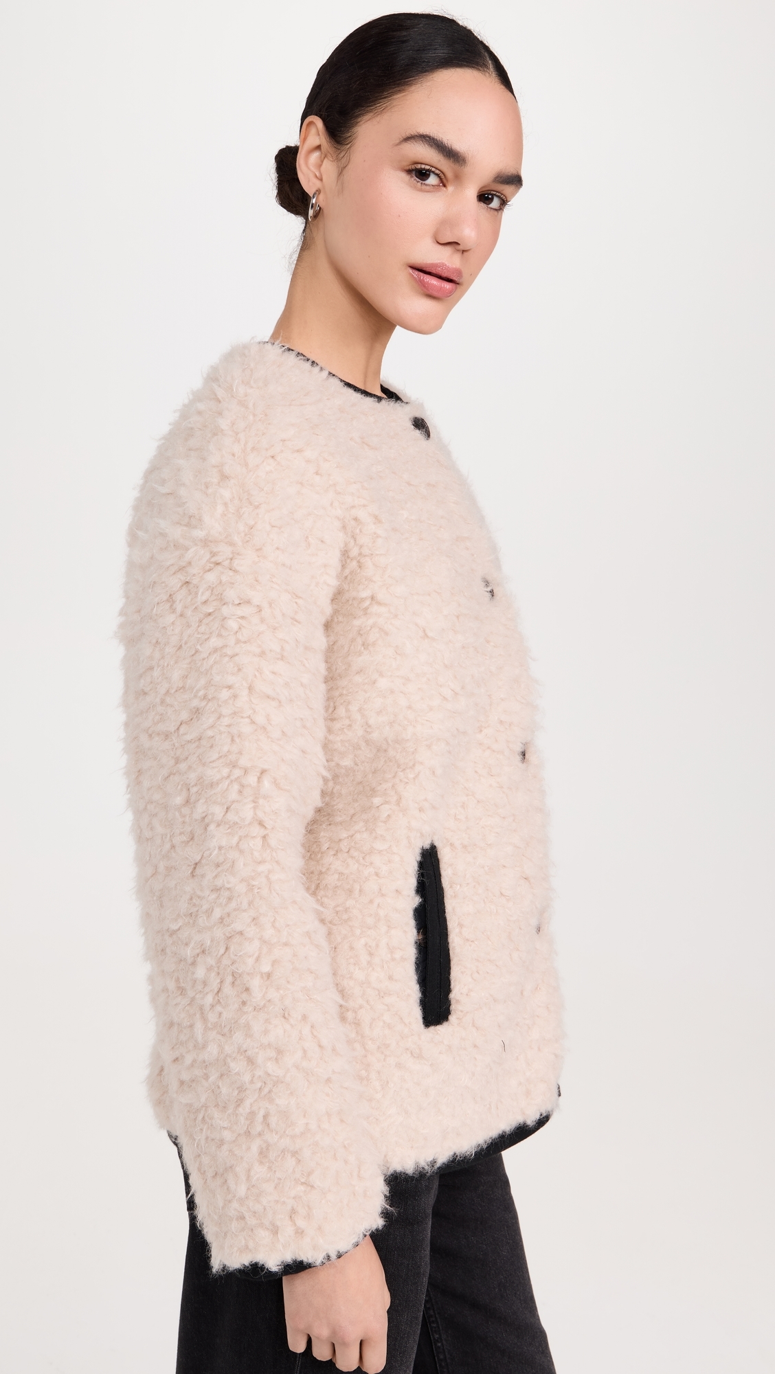 Reversible Polar Bear Jacket Black