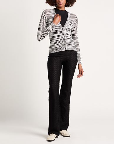 Woman Cardigan Black Size 8 Viscose, Wool, Polyamide, Elastane