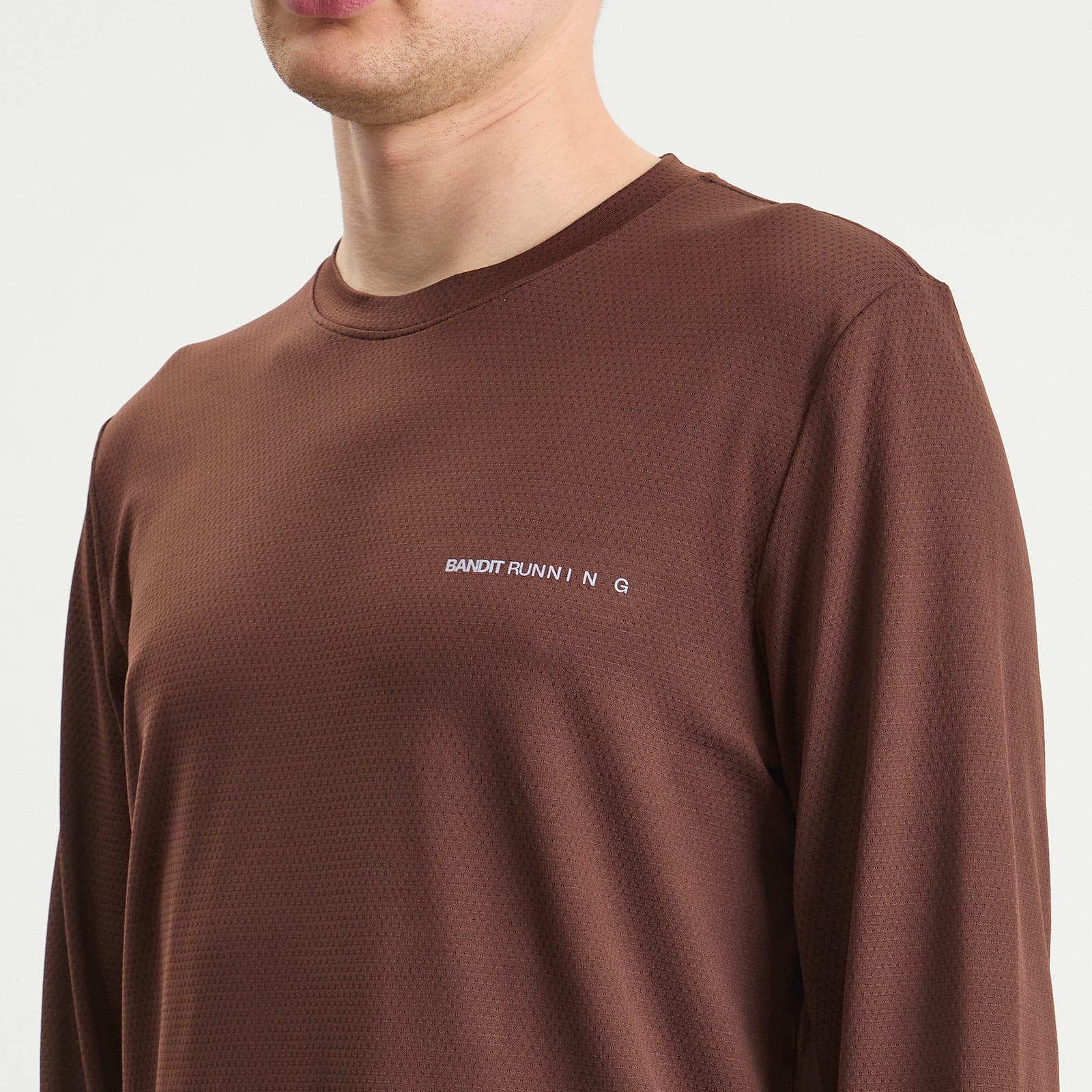 MiroMesh Men's LS Performance T-Shirt Cacao
