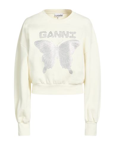 Woman Sweatshirt Cream Size M Organic cotton