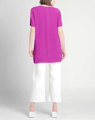 Woman Top Mauve Size S Acetate, Silk