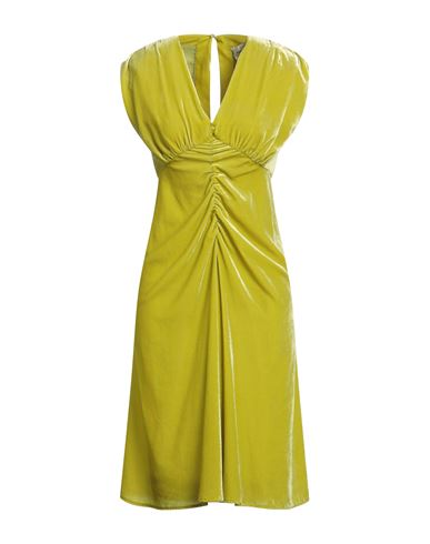 Woman Midi dress Lime green Size 10 Viscose, Polyamide