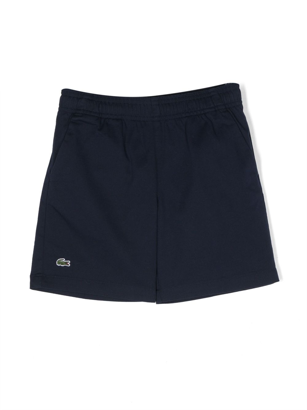 Logo-appliqué track shorts - Blue