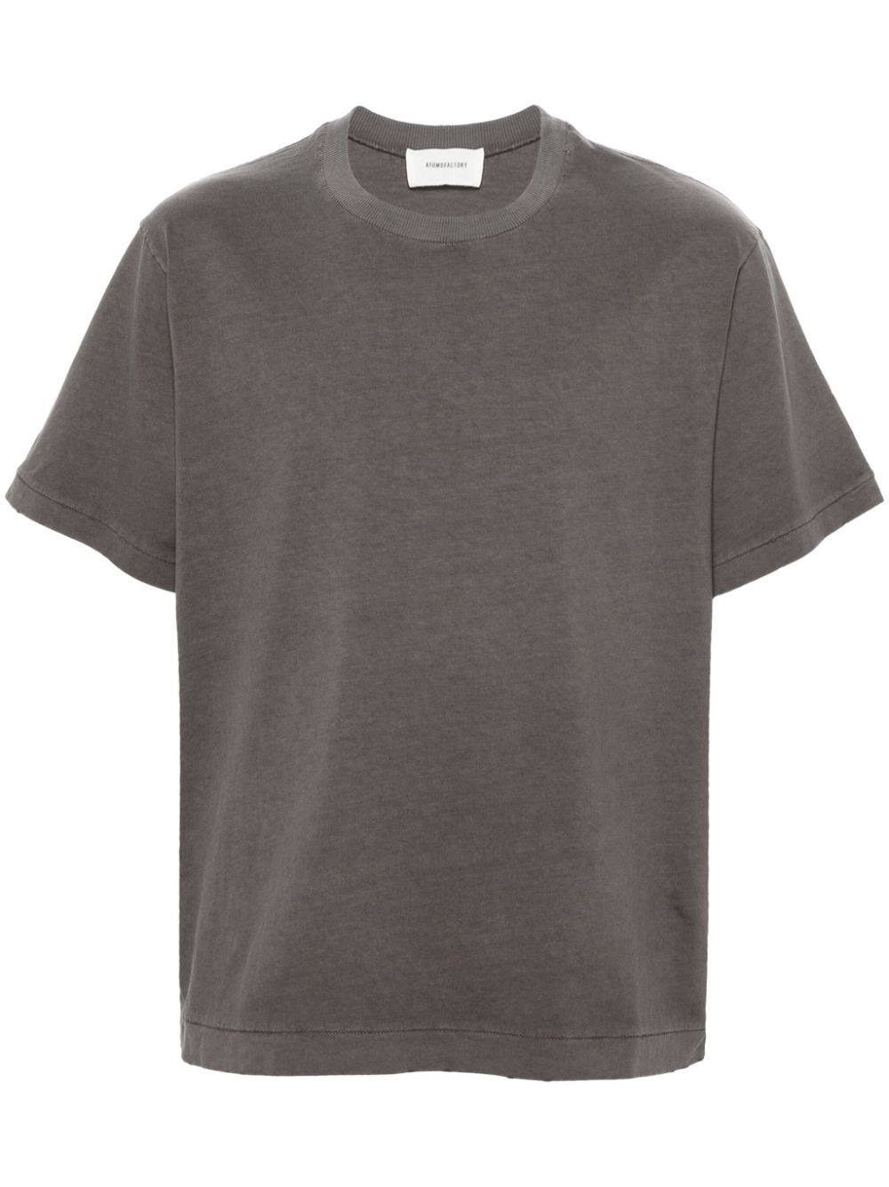 Distressed-finish cotton T-shirt - Grey