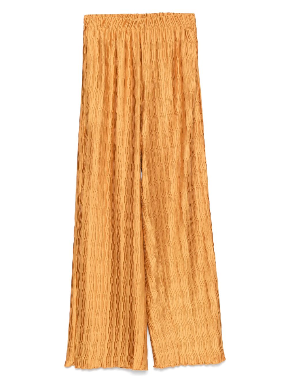 Plissé-detailed pants - Gold