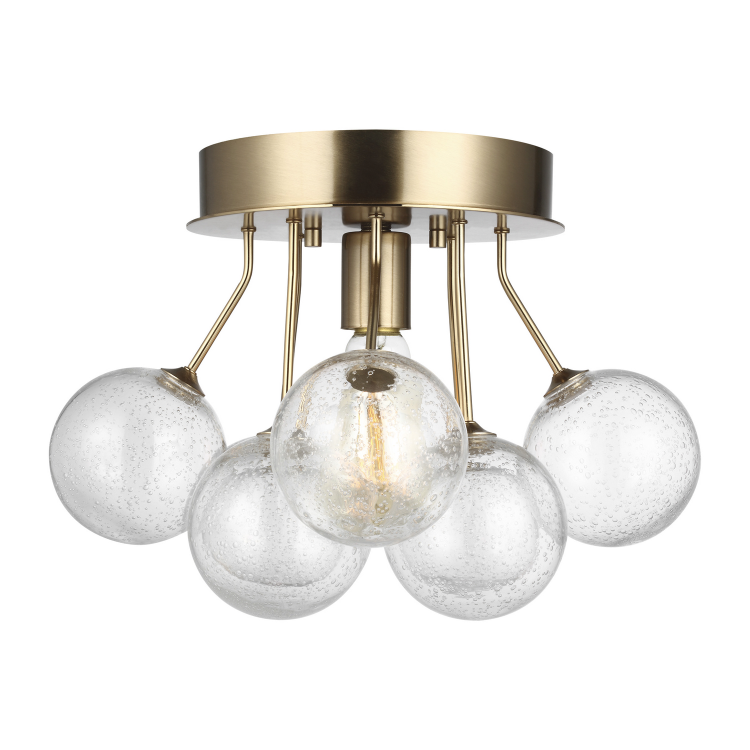 Sea Gull Brassville Ceiling Light in Satin Bra