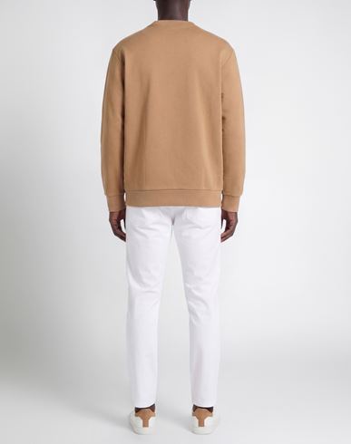 Man Sweatshirt Camel Size XL Cotton