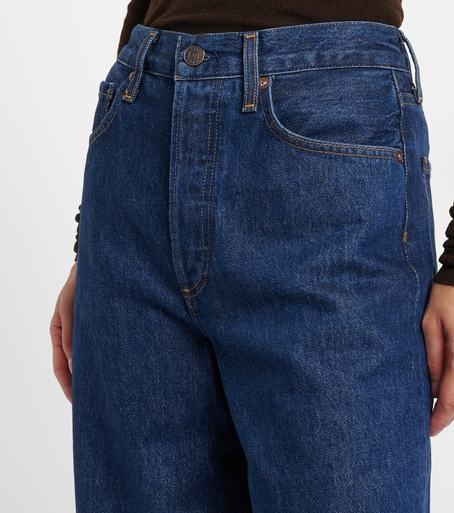Dame high-rise wide-leg jeans