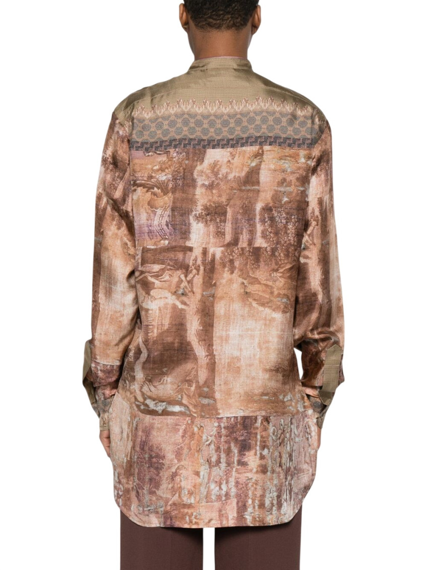 Printed Silk Shirt