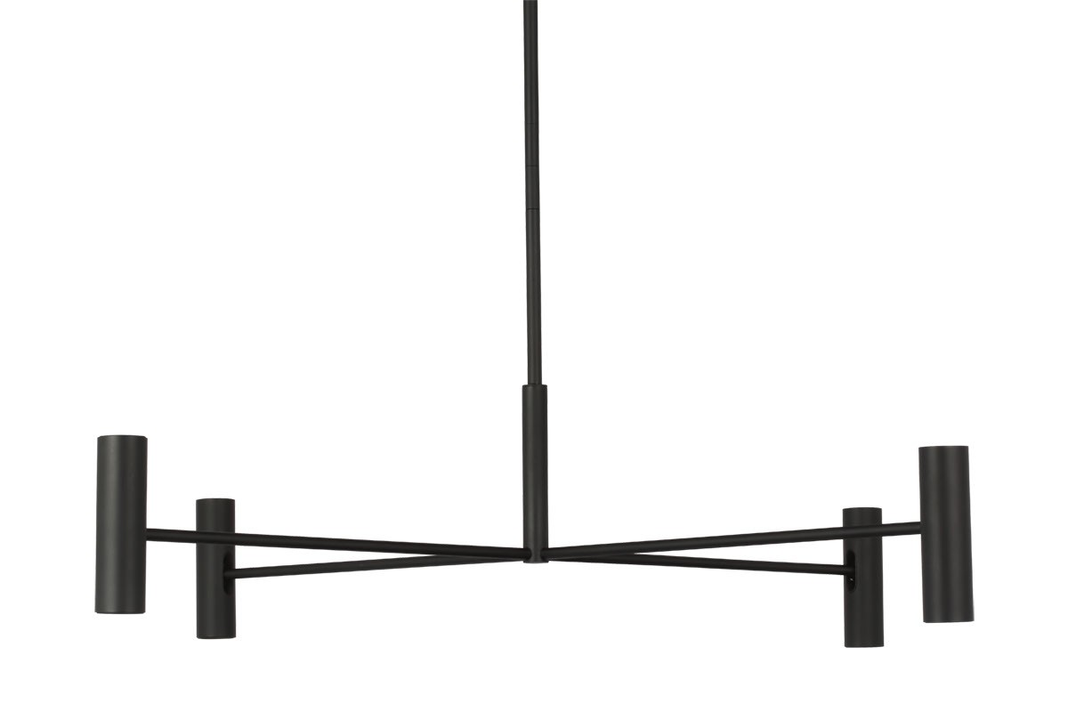 Nightshade Black LED Chandelier from the Ponte Collection