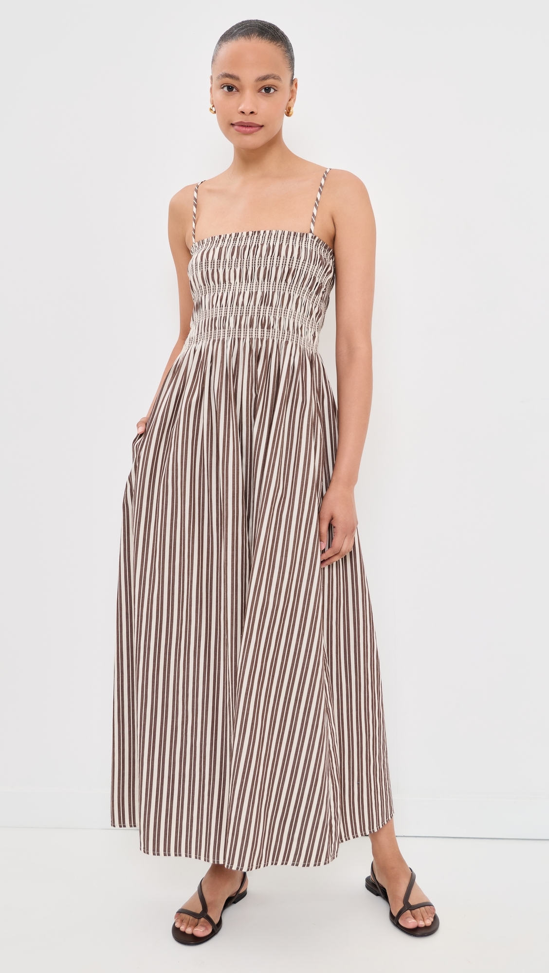 Bianca Dress Java Stripe