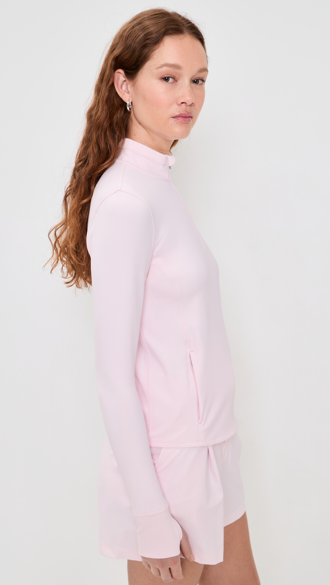 Soleil Quarter Zip Top Bloom
