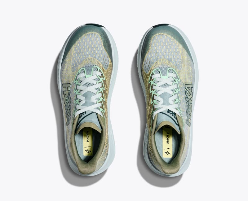 HOKA Mach 6 Shoes in Druzy/Yuzu