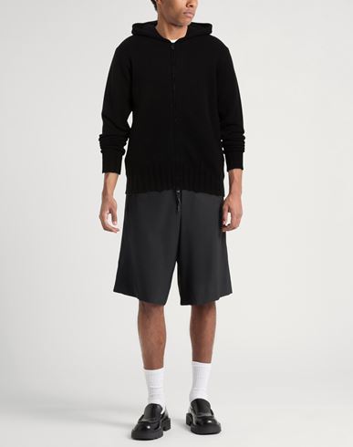 Man Cardigan Black Size M Virgin Wool