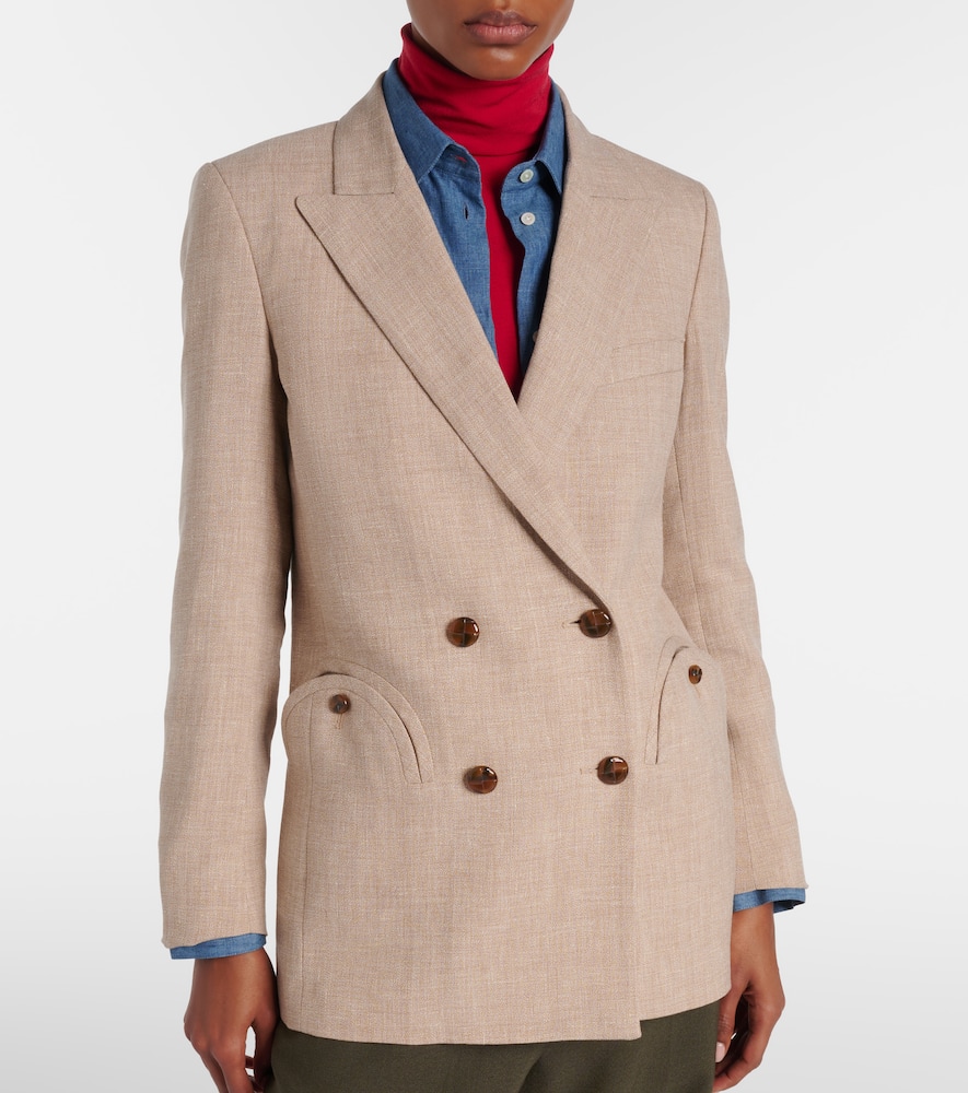 Blazé Milano Everyday double-breasted linen and wool blazer