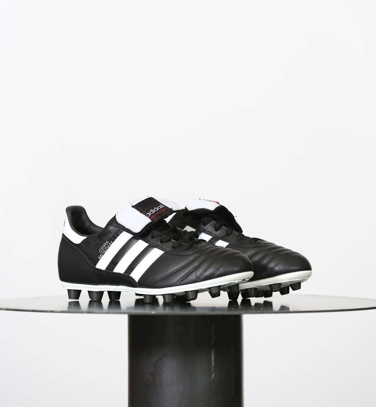 Adidas Mens Copa Mundial Football Boots in Black-White Leather