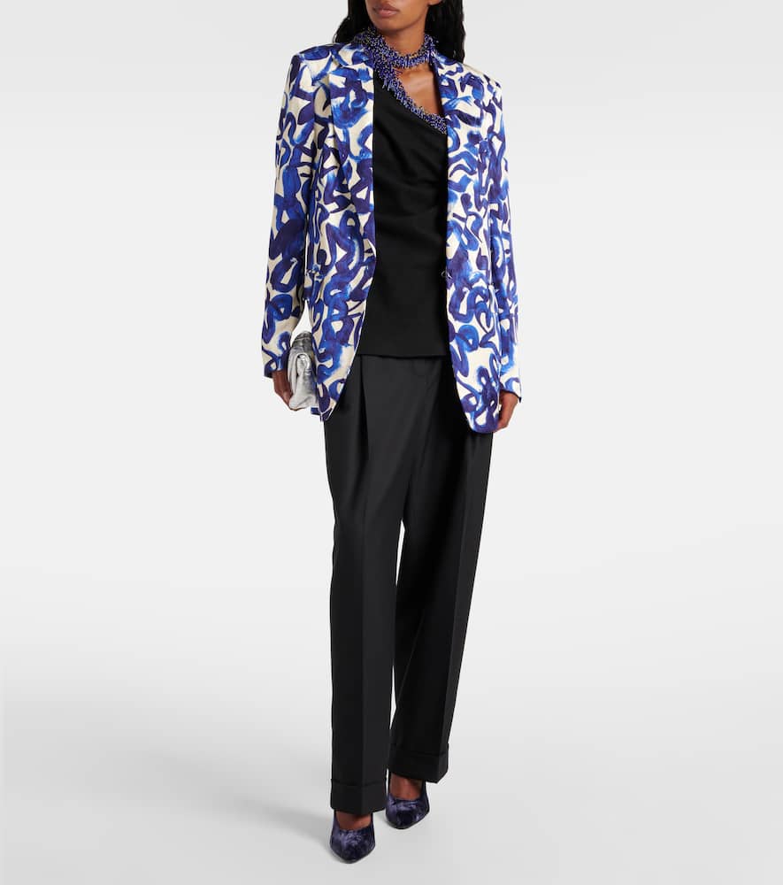 Printed blazer