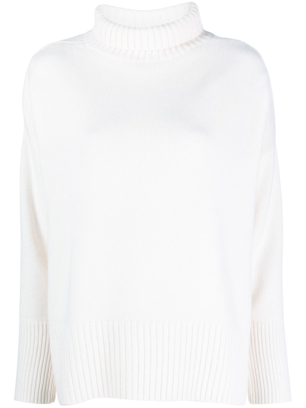 Roll-neck cashmere jumper - Neutrals