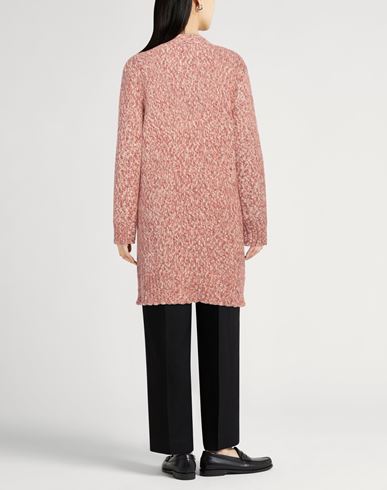 Daniele Fiesoli Woman Cardigan Brick Size S Wool, Nylon, Baby alpaca wool