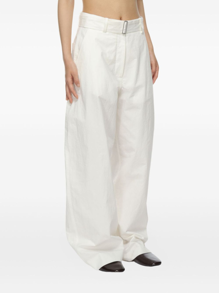 - Round Leg Cotton Trousers