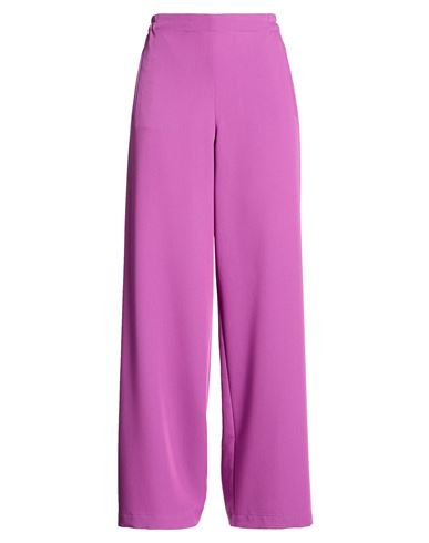 Niū Woman Pants Mauve Size M Polyester, Viscose, Elastane