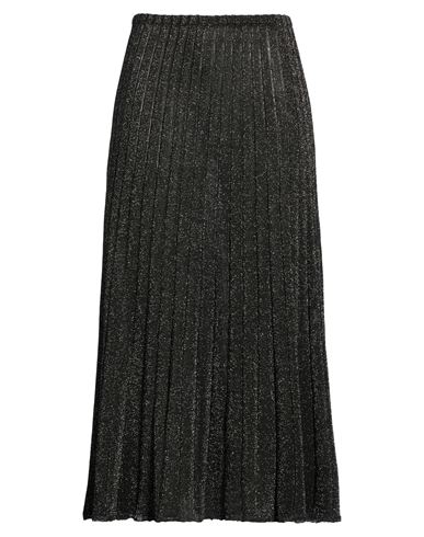 Woman Midi skirt Black Size S Viscose, Polyester