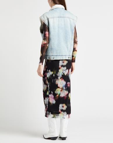 Woman Denim outerwear Blue Size 0 Cotton