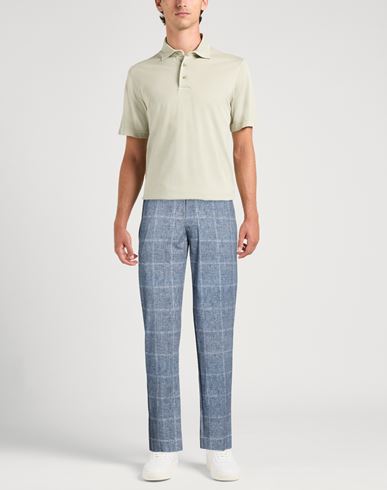 Man Pants Navy Size 32 Cotton, Elastane