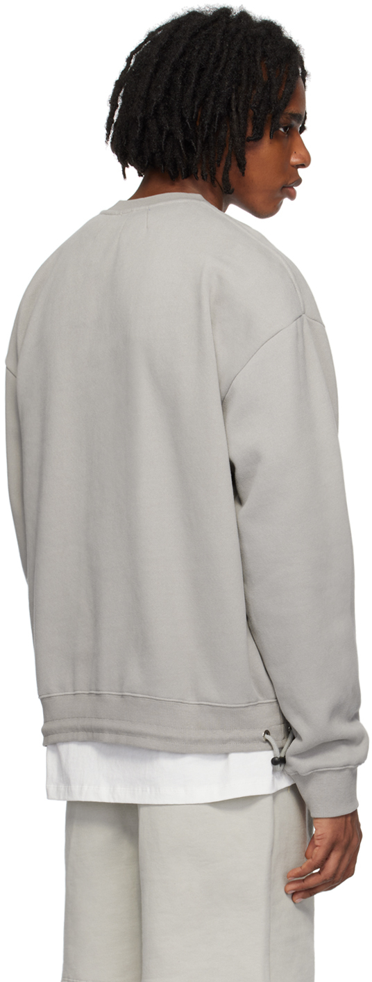 RTA Gray Flocked Sweatshirt